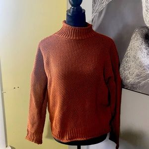 Brown Turtleneck Sweater